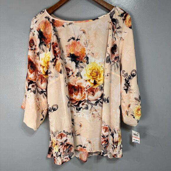 Charter Club Women’s Plus Blouse Top sz 2X Floral NEW # E880 - Picture 1 of 6